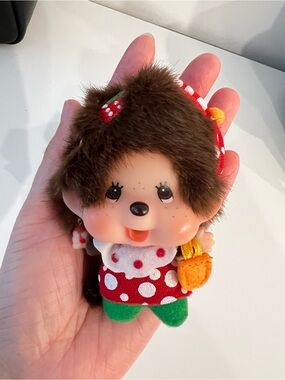 Vintage Monchhichi keychain
